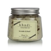 buy Khadi Natural Lavender & Basil Herbal Bath Salt in Delhi,India