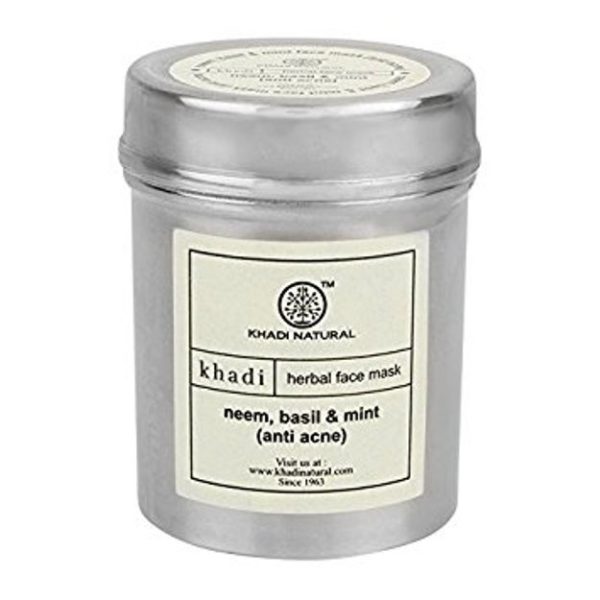 buy Khadi Natural Neem,Basil & Mint Face Pack (Anti Acne) Herbal Face Mask in Delhi,India