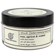 buy Khadi Natural Rose, Apricot & Walnut Scrub in Delhi,India