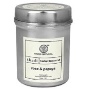 buy Khadi Natural Rose & Papaya Face Scrub 50g in Delhi,India