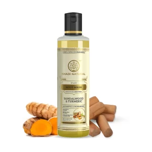 Khadi Natural Sandal & Turmeric Body Wash- SLS & Paraben Free