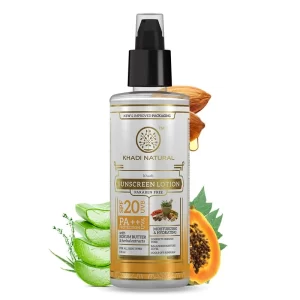 Khadi Natural SPF 20 UVB PA++ Moisturising Sunscreen Lotion