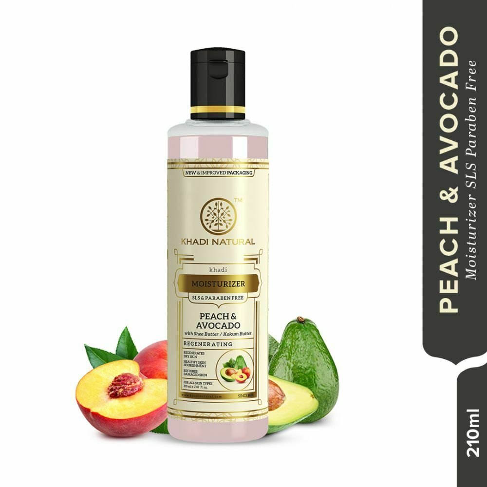 Khadi Natural Peach & Avacado Herbal Face & Body Moisturizer Lotion