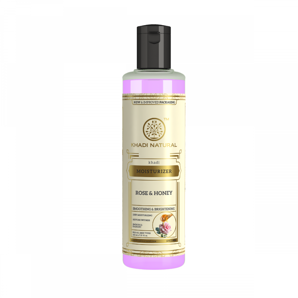 Khadi Natural Rose & Honey Herbal Face & Body Moisturizer Lotion