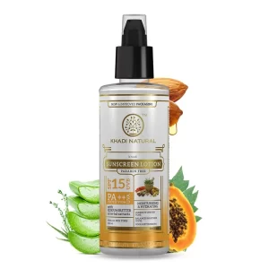 Khadi Natural SPF 15 UVB PA++ Moisturising Sunscreen Lotion