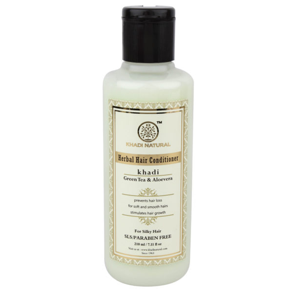 buy Khadi Natural Herbal Green Tea & Aloevera Hair Conditioner- SLS & Paraben Free in Delhi,India