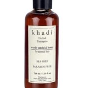 buy Khadi Natural Woody Sandal & Honey Cleanser – SLS & Paraben Free Herbal Shampoo in Delhi,India