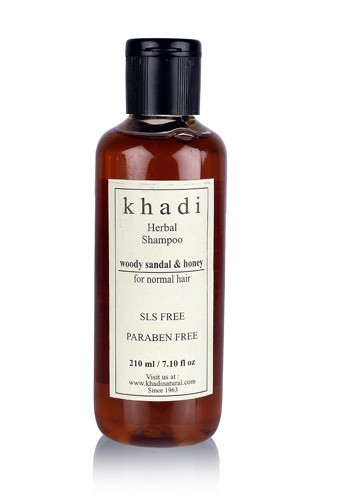 buy Khadi Natural Woody Sandal & Honey Cleanser – SLS & Paraben Free Herbal Shampoo in Delhi,India