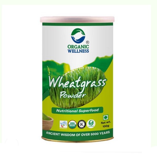Organic Wellness Wheat Grass Powder tin