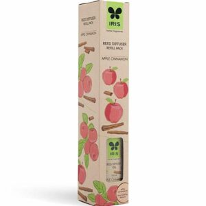 Iris Home Fragrances Reed Diffuser Refill Pack Apple Cinnamon
