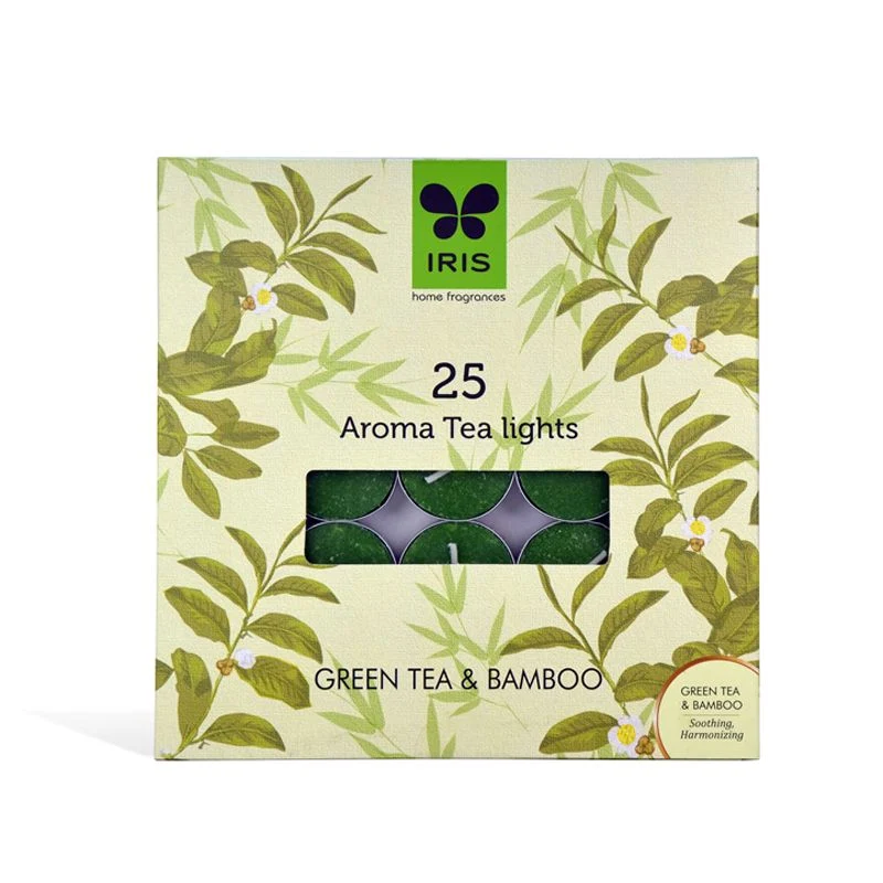 buy IRIS Pack of 25 Green Tea and Bamboo Tealights in Delhi,India
