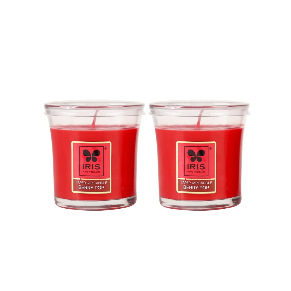 buy IRIS Berry Pop Taper Jar Candles pack of 2 in Delhi,India buy IRIS Berry Pop Taper Jar Candles pack of 2 in Delhi,India