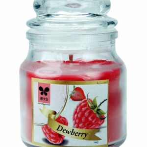 Iris Dewberry Aroma Short Glass Jar Candle