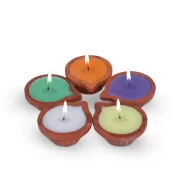buy IRIS Set of 5 Aromatic Diyas in Delhi,India