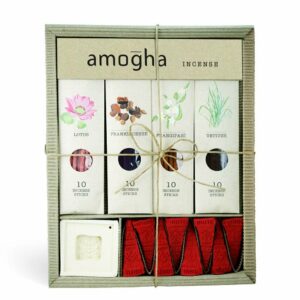 Iris Amogha Incense with 10 Stick-Lotus,Frankincense,Frangipani,Vetiver Gift Set