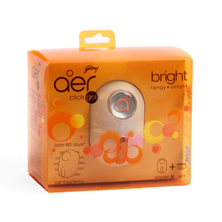 Godrej Aer Click Gel Bright Tangy Delight Car Freshener