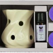 buy Iris Fragrance Lavender Vaporizer 2 Tealights with 10ml Oil in Delhi,India