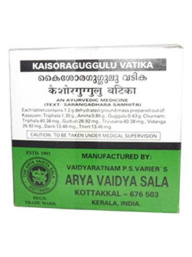 buy Arya Vaidya Sala Kaisora Guggulu Vatika Tablets in Delhi,India