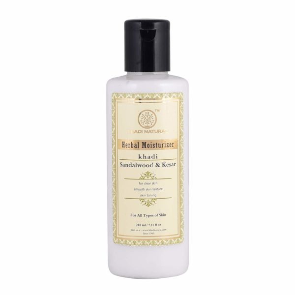 buy Khadi Natural Sandalwood & Kesar Herbal Moisturizer Lotion in Delhi,India