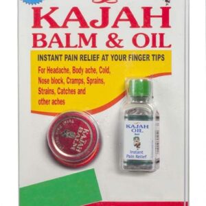 Kajah Pain Relief Combo Kajah Balm 5gm & Kajah Pain Relief Oil (Pack of 3)