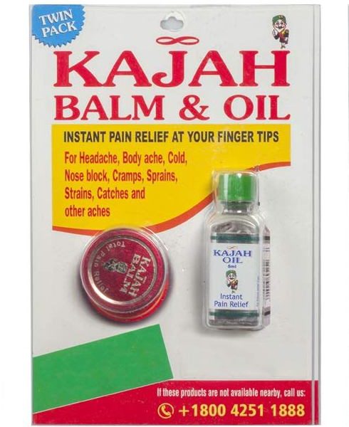 buy Kajah Pain Relief Combo Kajah Balm 5gm & Kajah Pain Relief Oil (Pack of 3) in Delhi,India