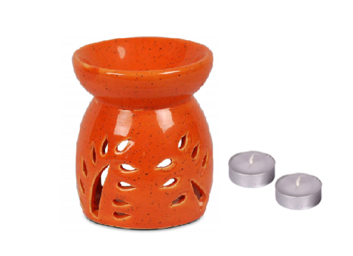 buy Mr.Aroma Handcrafted Aroma Design Diffuser Burner + 2 Tealights in Delhi,India
