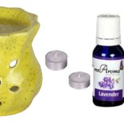 buy Mr. Aroma Handcrafted Twisted Diffuser Burner + 2 Tealight + Oil of choice in Delhi,India