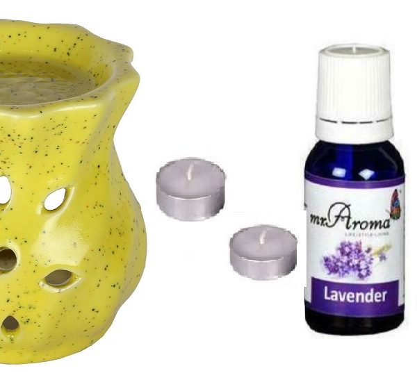 buy Mr. Aroma Handcrafted Twisted Diffuser Burner + 2 Tealight + Oil of choice in Delhi,India