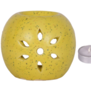 buy Mr.Aroma Handcrafted Diffuser Burner + 2 Tealight Candle & 15ml Fresh Rose Oil in Delhi,India