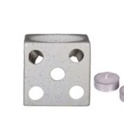 buy Mr. Aroma Handcrafted Square Ludo Diffuser Burner + 2 Tealights in Delhi,India