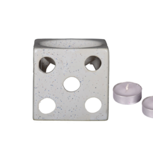 buy Mr. Aroma Handcrafted Square Ludo Diffuser Burner + 2 Tealights in Delhi,India