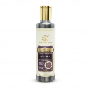 buy Khadi Natural Black Rice Hair Cleanser / Shampoo – Sulphate & Paraben Free in Delhi,India