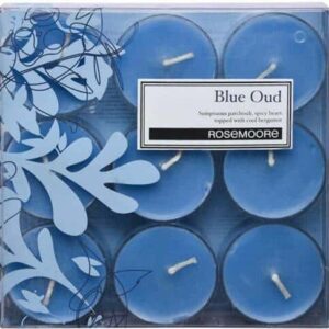 Rosemoore Scented Tea Lights Blue Oud Candles