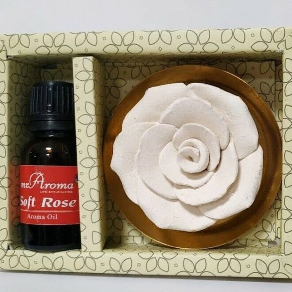 buy Mr. Aroma Soft Rose Aroma Plate Flower Diffuser in Delhi,India