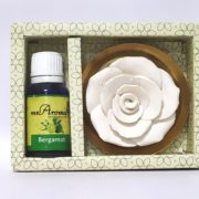 buy Flower Diffuser Gift Set with Bergamot Vaporizer Oil By Mr. Aroma in Delhi,India