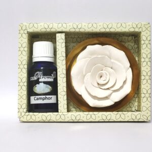 Flower Diffuser Gift Set with Comphor Vaporizer Oil By Mr. Aroma