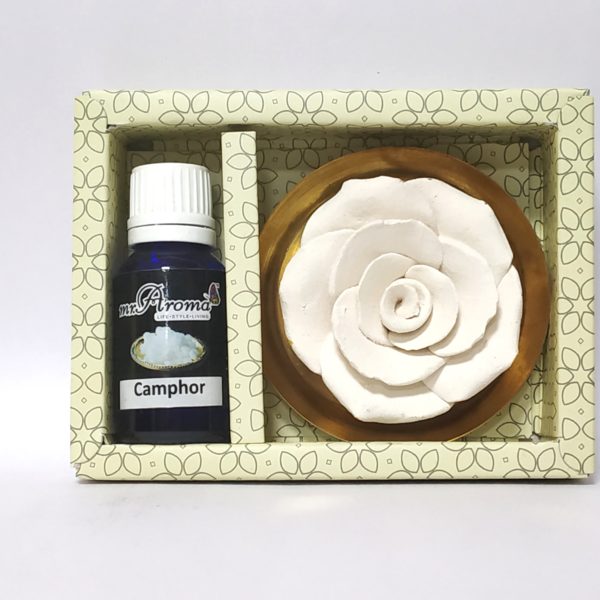 buy Flower Diffuser Gift Set with Comphor Vaporizer Oil By Mr. Aroma in Delhi,India