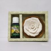 buy Flower Diffuser Gift Set with Citronella Vaporizer Oil By Mr. Aroma in Delhi,India
