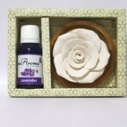 buy Flower Diffuser Gift Set with Lavender Vaporizer Oil By Mr. Aroma in Delhi,India