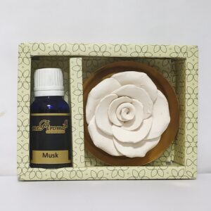 Flower Diffuser Gift Set with Musk Vaporizer Oil By Mr. Aroma