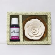 buy Flower Diffuser Gift Set with Relaxing Vaporizer Oil By Mr. Aroma in Delhi,India