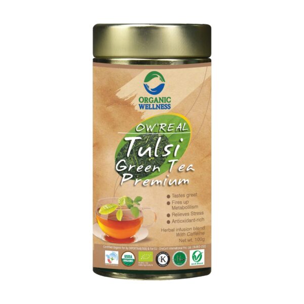 buy Organic Wellness Tulsi Premium Green Tea Tin in Delhi,India