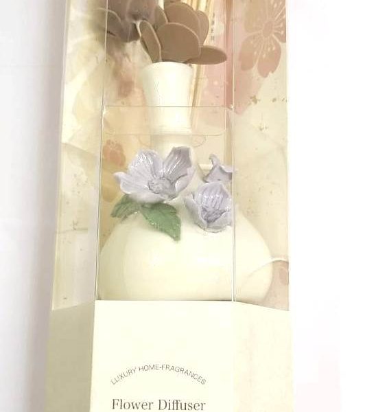 buy Mr. Aroma Rose Cottage Luxury Home Fragrance Ceramic Flower Reed Diffuser in Delhi,India