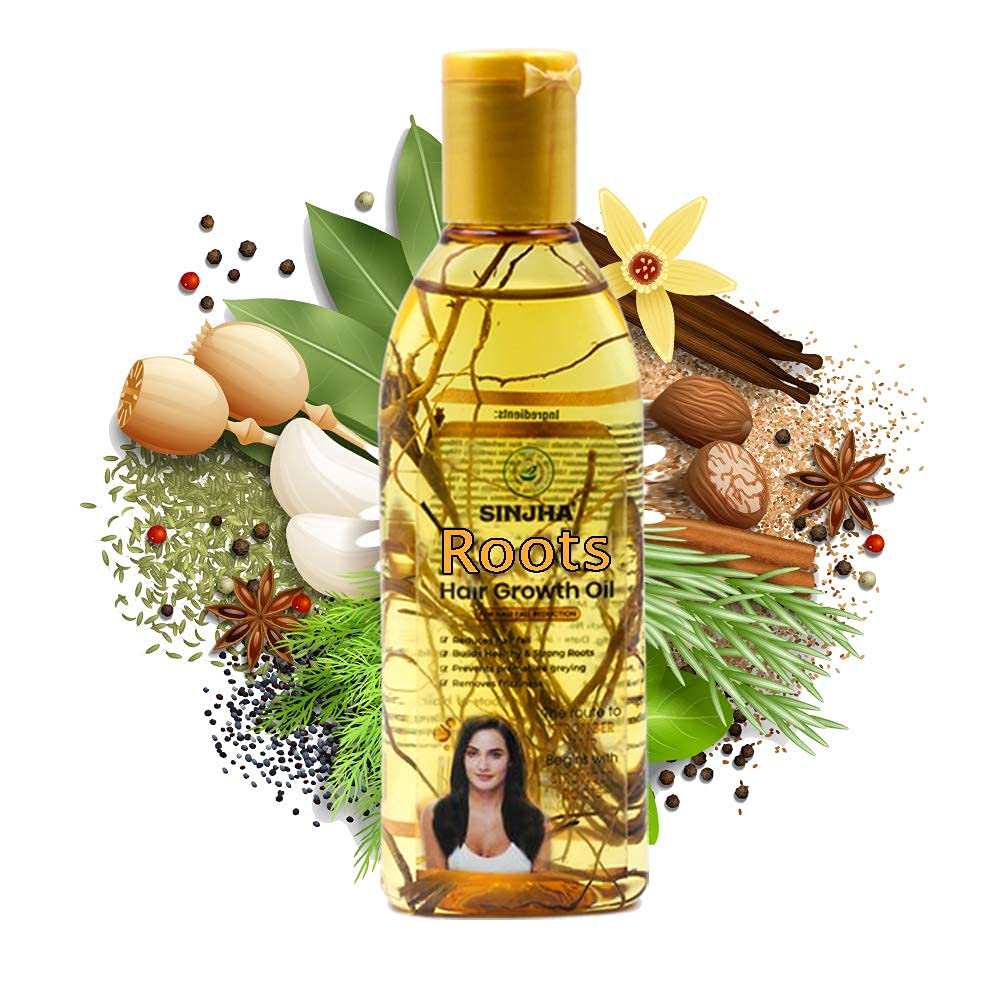 Buy Sinjha Roots Hair Growth Oil in Delhi, India at healthwithherbal