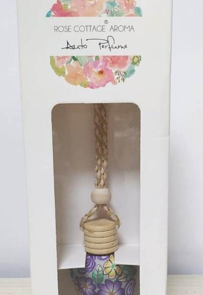 Buy Mr. Aroma Rose Cottage Auto Perfume Sandal Hanging Car Diffuser in  Delhi, India at healthwithherbal