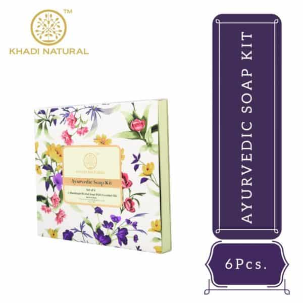 buy Khadi Natural Handmade Herbal Soap ( Pack of 6 Soaps) in Delhi,India