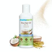 buy Mamaearth Rice Hair Oil with Rice Bran and Coconut Oil in Delhi,India