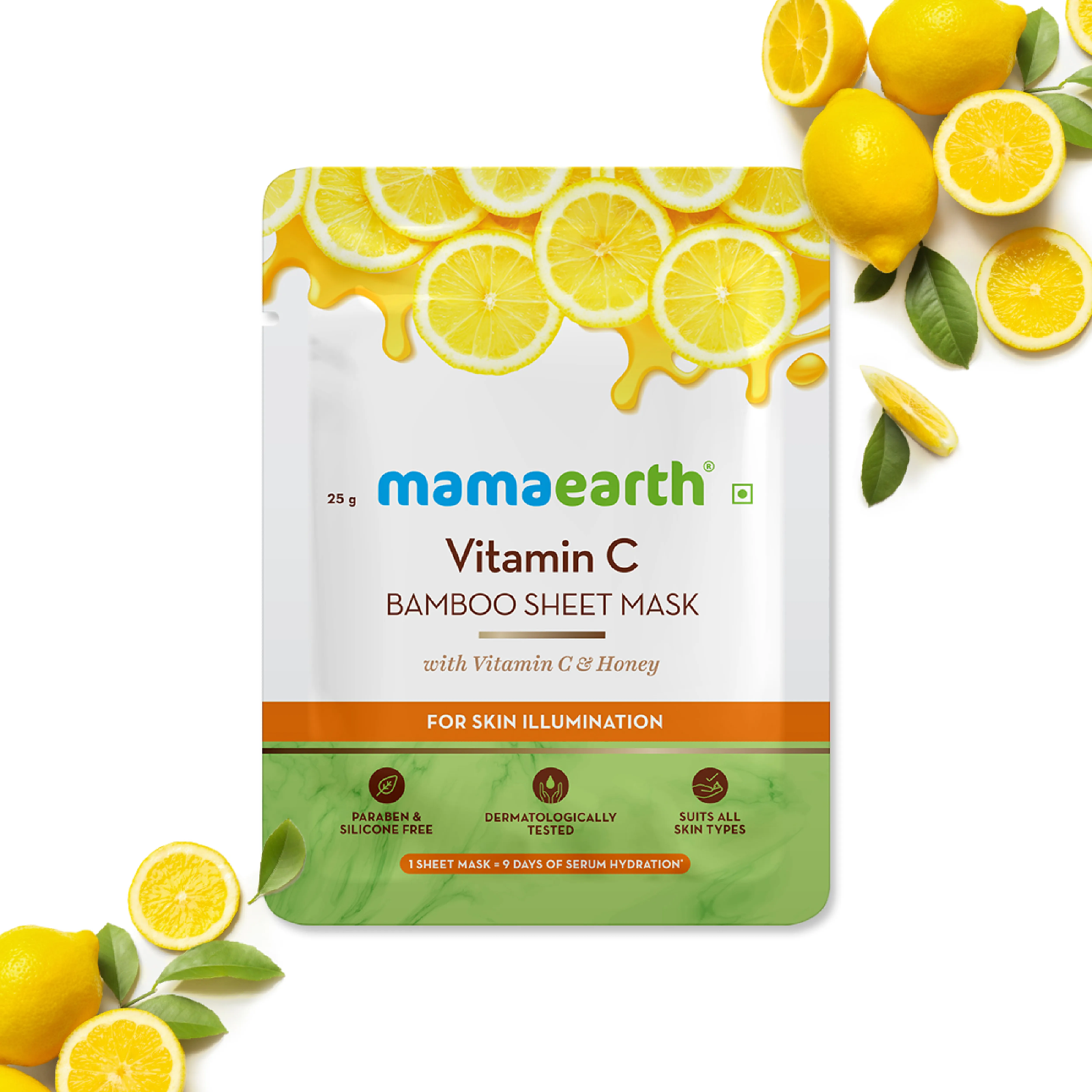 Mamaearth Vitamin C Bamboo Sheet Mask