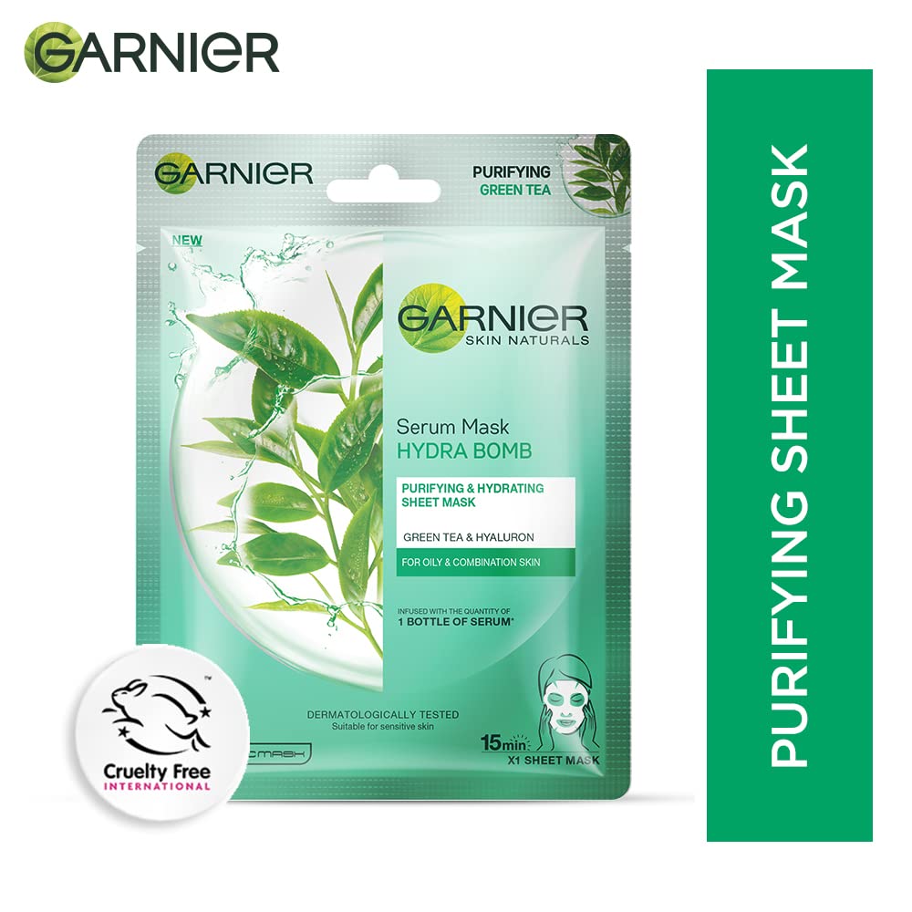 Garnier Skin Naturals Hydra Bomb Green Tea Serum Sheet Mask