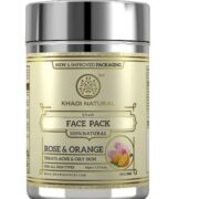buy Khadi Natural Rose & Orange Herbal Face Pack in Delhi,India